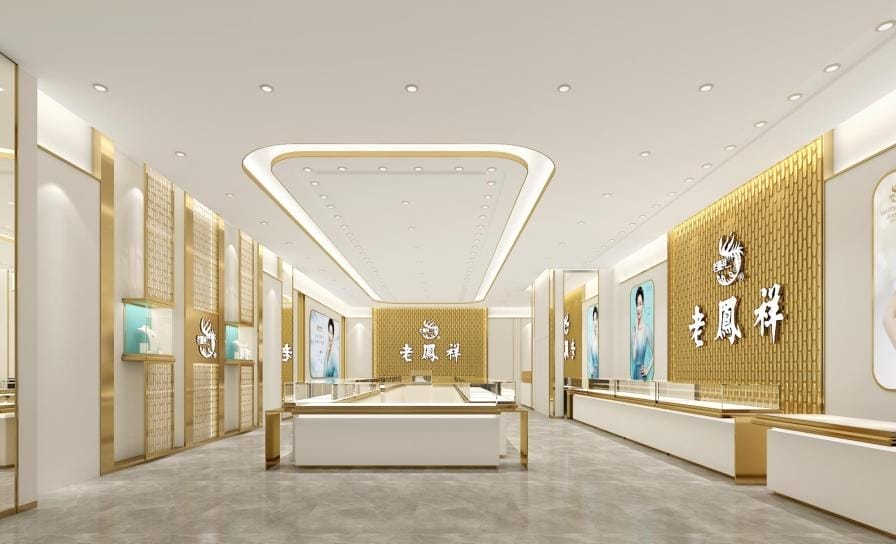 Nanjing Jiangning Wanda Laofengxiang Jewelry Lighting Case